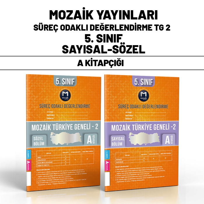 MOZAİK 05.SINIF TÜRKİYE GENELİ SAY/SÖZ 2-A -24-25
